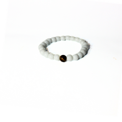 DOVE WHITE BEADED BRACELET