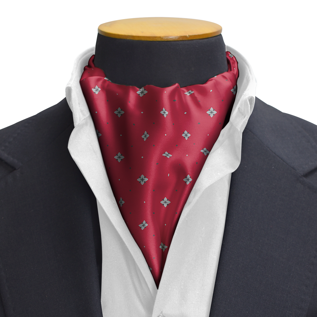 OXFORD MAROON SILK CRAVAT