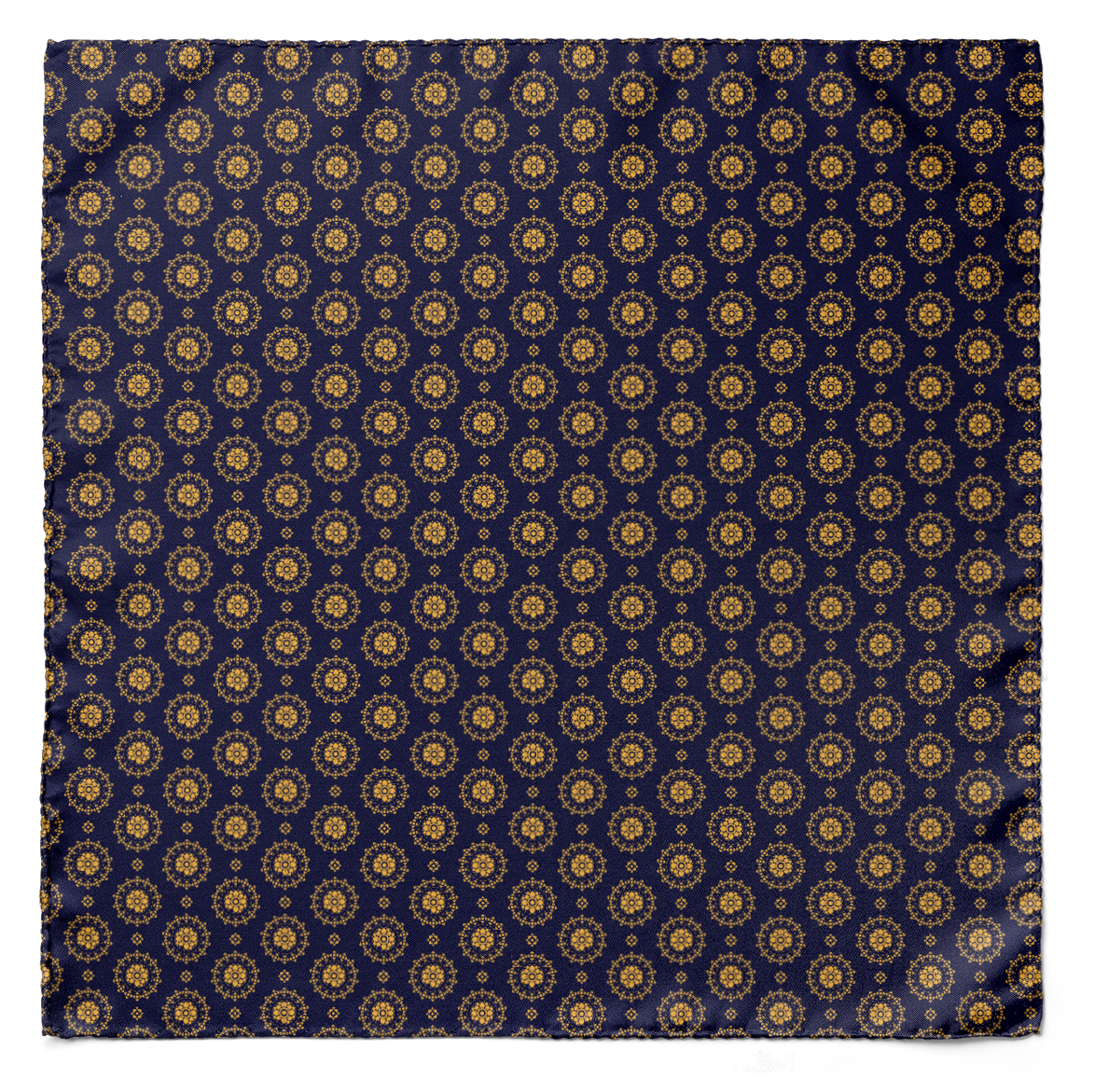 IRISH BLUE SILK POCKET SQUARE